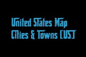 United States Map Cities Towns Us
