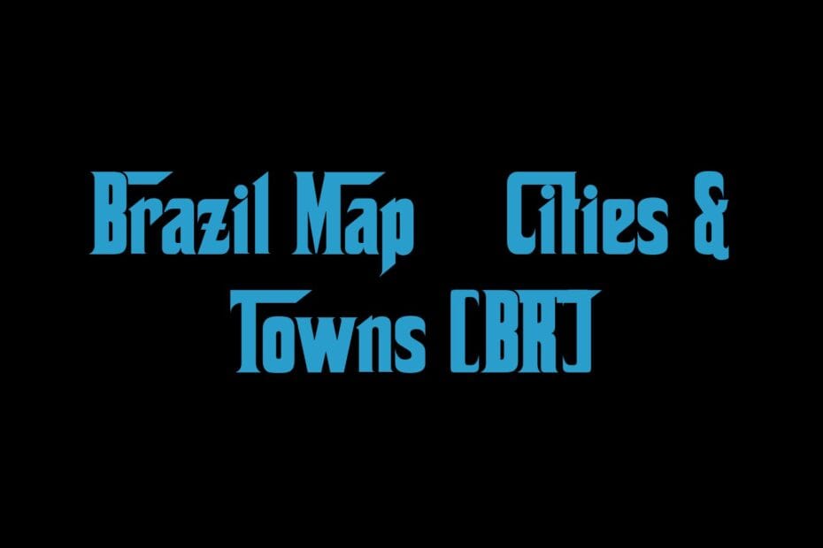 Brazil Map Cities Towns Br