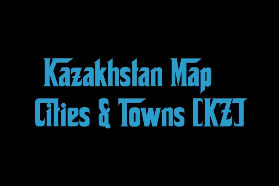 Kazakhstan Map Cities Towns Kz
