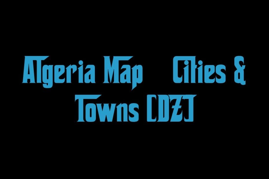 Algeria Map Cities Towns Dz