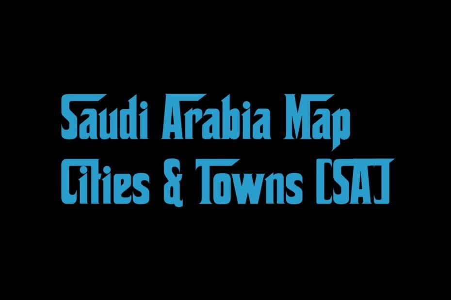 Saudi Arabia Map Cities Towns Sa
