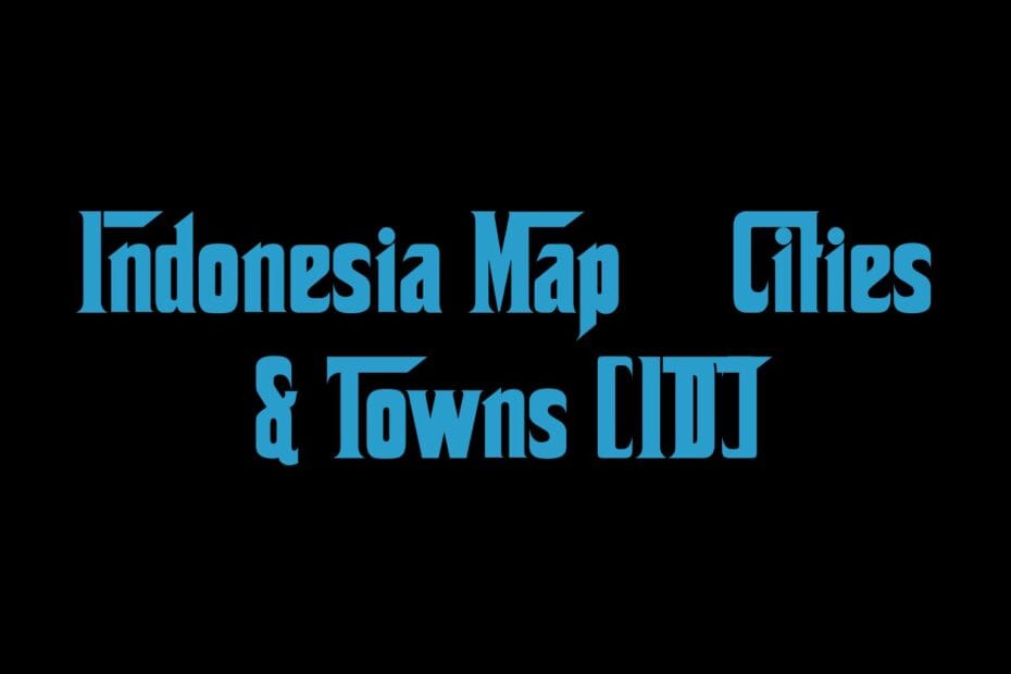 Indonesia Map Cities Towns Id