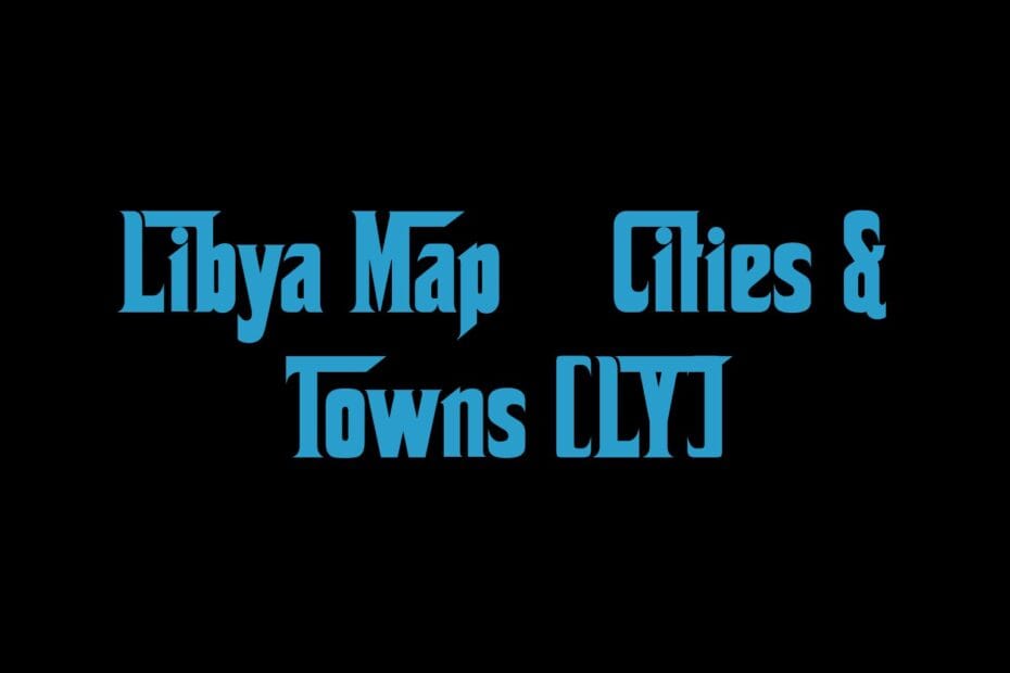 Libya Map Cities Towns Ly