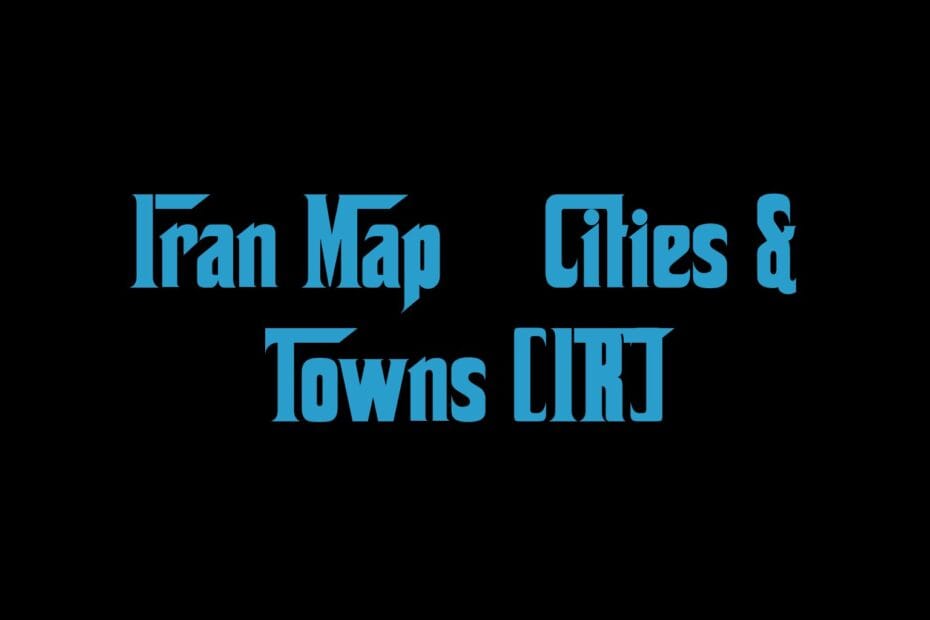 Iran Map Cities Towns Ir