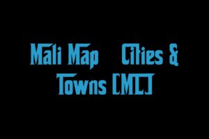 Mali Map Cities Towns Ml